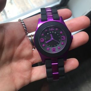 NWT NIB Marc Jacobs Purple Black Watch New Box